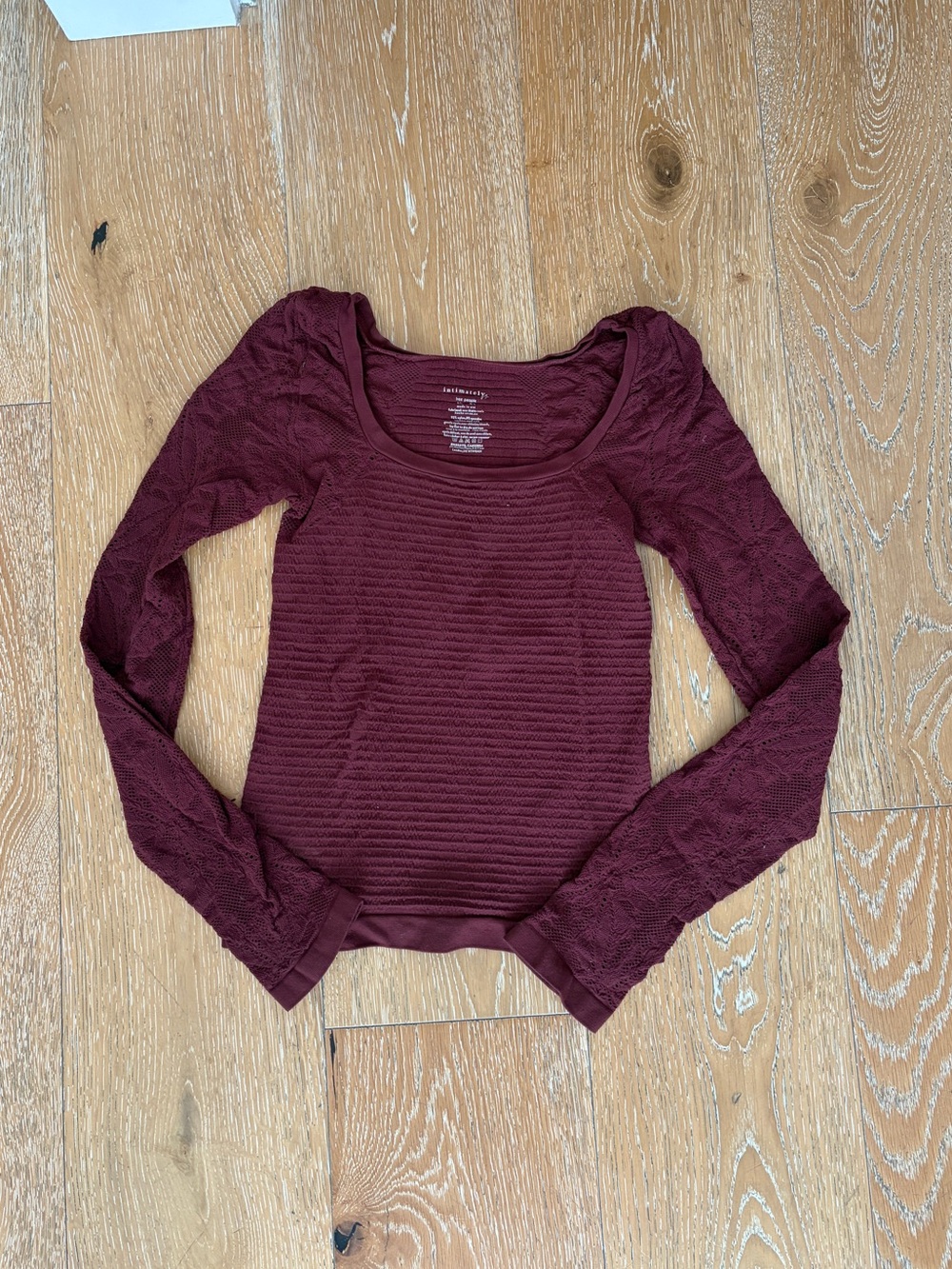 Free People Long-Sleeve Scoop Neck Top
